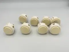 【三和電子製】アケコン エラストマー静音　ハメ込み式押しボタン φ30×8個