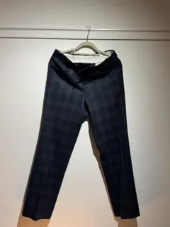 チェックパンツ　グリーン　古着