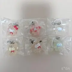 サンリオ　めじるしアクセサリー　ラテクマ　全6種 コンプリートセット