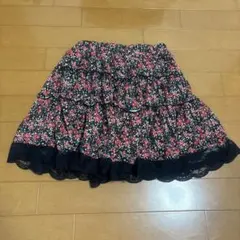 キッズ 花柄 スカート