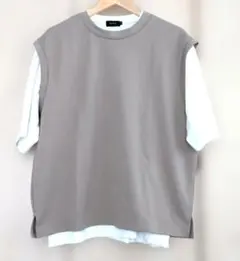 WEGOホワイトTシャツとスリーブレストップスセットMサイズ