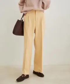 【VIS】HOT BEAUTY STRETCH［洗える］ストレートパンツ M