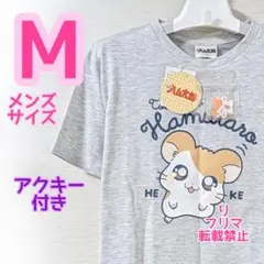 とっとこハム太郎 ハム太郎 半袖Tシャツ ① フロントプリント 杢グレー M