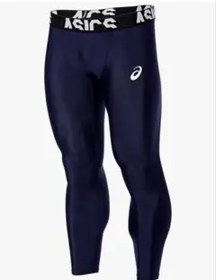 asicsトレーニングウエア ベースレイヤーロングタイツ UV機能付き ネイビー
