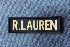 R.LAUREN ワッペン 刺繍 ブラック　マジックテープタイプのサムネイル