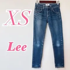 Lee デニムパンツ XSサイズ ブルー　大人コーデ　カジュアルコーデ　ロング丈のサムネイル
