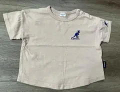 KANGOL 半袖Tシャツ 90 ブラウン ロゴ キッズ
