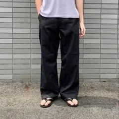 じ*む様 アイアムドーク バギーパンツ リネンパンツ ヘビーウエイト