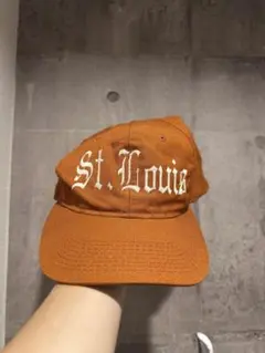 ビンテージ St. Louis 刺繍オレンジキャップ