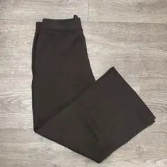 UNIQLO ウォームフリースストレートパンツ XLサイズ Dark Brown