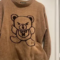 緊急値下！期間限定　ヒステリックグラマー　クマ刺繍 ニットセーター 長袖のサムネイル
