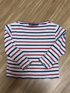 SAINT JAMES 長袖カットソー 白赤紺ストライプ