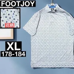 ◎GOODデザイン◎☆FOOTJOY FJ☆半袖 ポロシャツ☆サイズXL☆小花柄