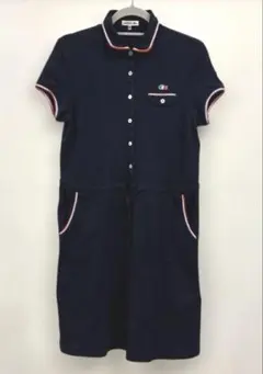 LACOSTE 半袖ポロシャツワンピース 膝丈 サイズ40