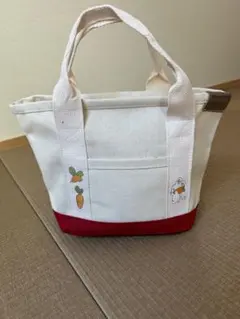 小型キャンバス製トートバッグ