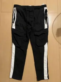 ZARA ジョガーパンツ L ブラックホワイト