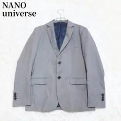 ナノユニバース テーラードジャケット グレー メンズ シンプル サイズ40