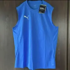 【美品/新品未使用】PUMA ノースリーブ シャツ XXL 青