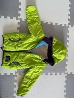 B.mart 明るい緑色 フリース内側 フード付きコート