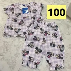 新品タグ付き　100センチ　Disney ミニー　半袖パジャマ　五分丈
