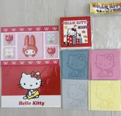 キティ マイメロ 1976年復刻デザイン ポストカード＆おりがみ