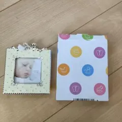 【新品未使用】LADONNA ベビーフォトフレーム 77x77mm