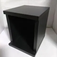 木製ボックス棚（ブラック）