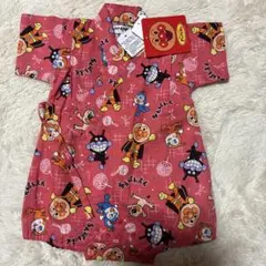 【新品】アンパンマン 甚平 70-80 ピンク