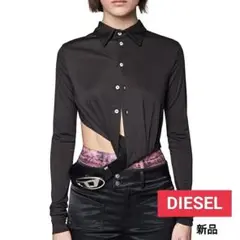 DIESEL ディーゼル ベルト付き バックオープン ドレスシャツ ブラウスのサムネイル