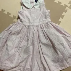 polo ピンクストライプワンピース　4T