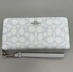 コーチ COACH 長財布 ロング ジップ アラウンド CBO02ブルー - メルカリ
