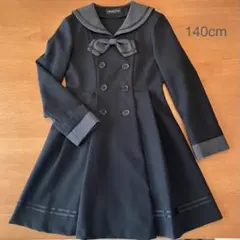 Catherin Cottageセーラー襟　ダブルボタンワンピース 140cm