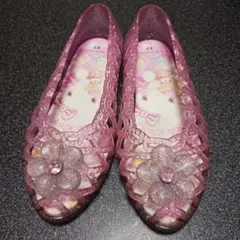 ピンク キティ サンダル17cm