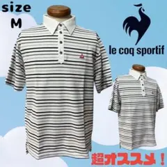 le coq sportif golf ルコックゴルフ　ポロシャツ　白系　Mのサムネイル
