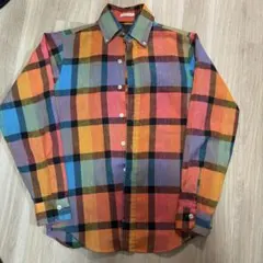 Sears PERMA-PREST チェック柄シャツ 14-14.5