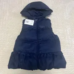 新品 べべ BeBe リボンいっぱい ベスト 150 ネイビー