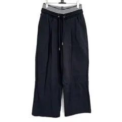 ジーナシス ワイドパンツ 黒 Fサイズ ゆったり 春服