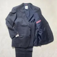 【新品タグ付き！】ダーバン グレンチェック セットアップスーツ M～L ネイビー