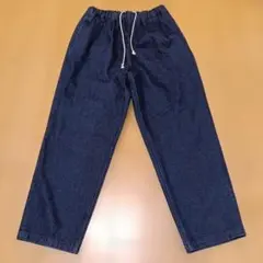 Yuan Relax Tuck Pants Denim