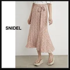 【未使用訳有】SNIDEL スナイデル⭐️フラワープリント ナロー スカート 0