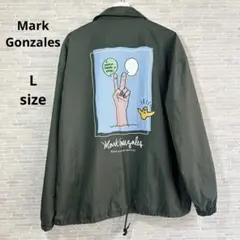 【Mark Gonzales】ワッシャーナイロン ピースサイン コーチジャケット