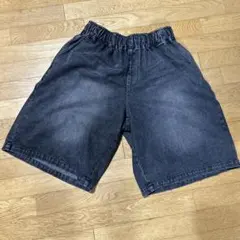 spinns ヴィンテージ加工デニムジョーツ/膝下ハーフパンツ