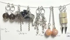 B307　天然石　チャームセット　ハンドメイド　ピアス素材