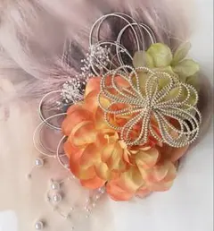 愛らしい髪飾り 結婚式 卒業式 成人式 ウエディング 和装髪飾り