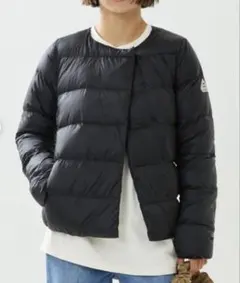 美品 PYRENEXピレネックス カンヌ　ライトダウンジャケット36ネイビー