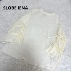 美品 SLOBE IENA シアー クレープブラウス ブラウス イエナ 楊柳