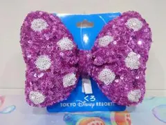 ミニー❤ヘアゴム❤スパンコール❤ピンク♡ディズニー♡リボン❤ヘアポニー♡新品