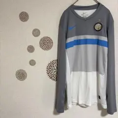 75Nike ナイキ サッカー インテル トレーニングウェアシャツDRI-FIT