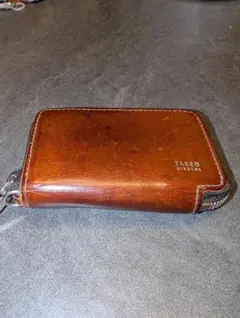 TAKEO KIKUCHI 牛革ラウンドファスナー型 スマートキー対応キーケース