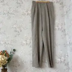 jasmi silk チャコールタックパンツ Mサイズ